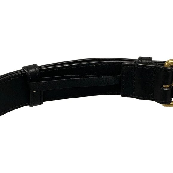 Auth GUCCI GG Marmont 476434 Black Leather Bum Bag - Picture 11 of 16